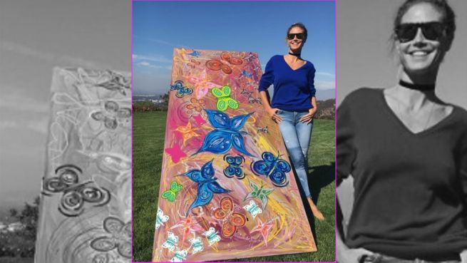 go to Heidi Klum malt: Supermodel versucht sich an Kunst