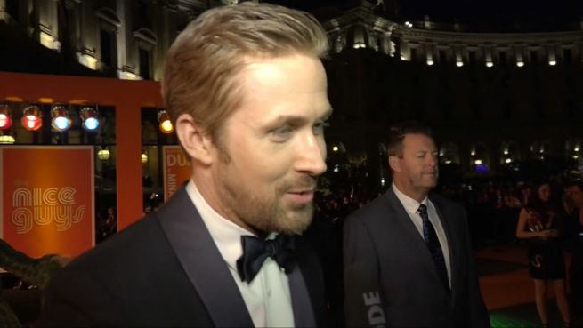 go to Nette Typen: Ryan Gosling & Russell Crowe bei Premiere